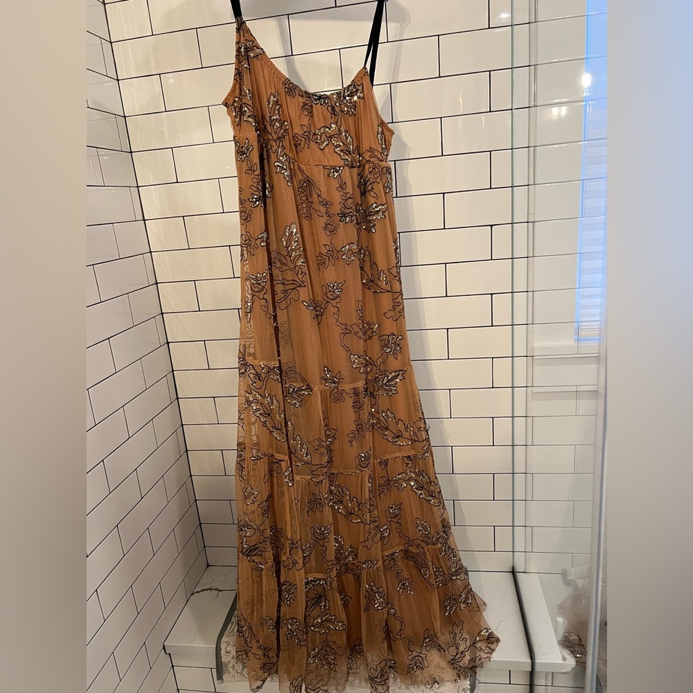 Beautiful sequined maxi dress from Anthropologie